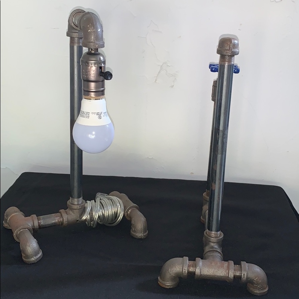 Lamp and paper towl holder